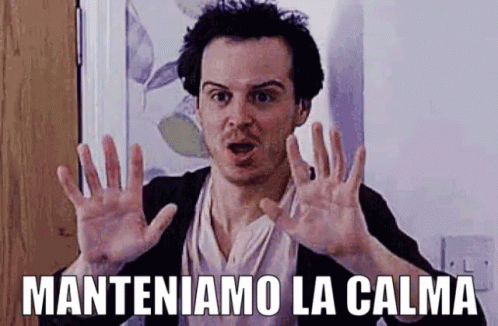 Man Making Funny Face With Hands At Door GIF