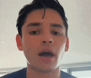 Man Making Funny Face With Mouth Open