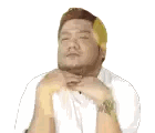 Man Making Funny Face with Watch