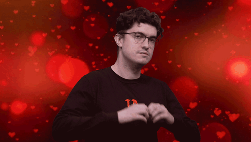 Man Making Heart Shape