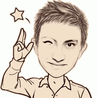 Man Making Peace Sign with Star