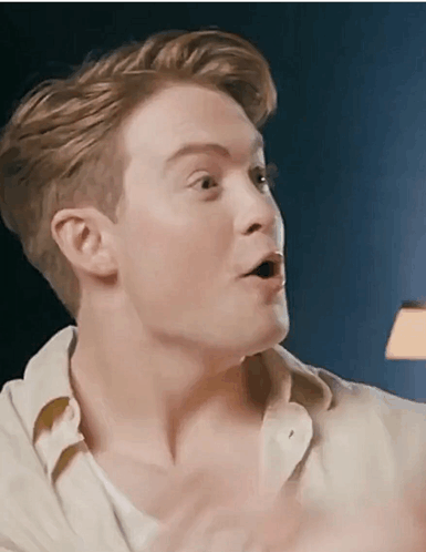 Man Making Surprised Face