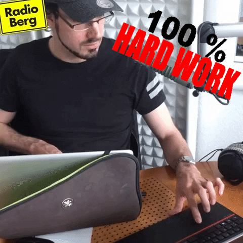 Man Multitasking With Two Laptops GIF