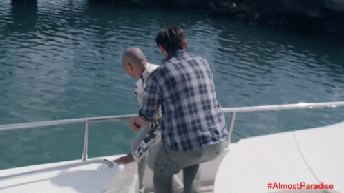 Man On A Boat #Almostparadise GIF