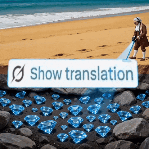 Man On Beach Show Translation
