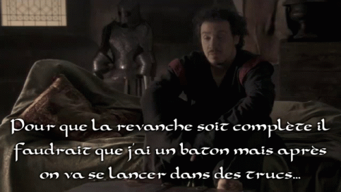 Man on Bed Pour Que La Revanche Soit Complete Il Faudrait Que Jai Un Baton Mais Apres