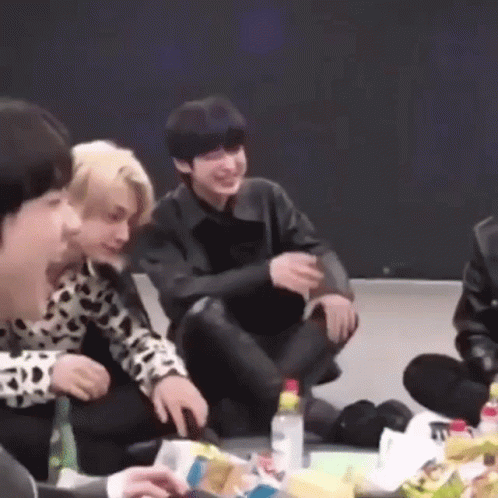 Man On Black Knee Slap GIF