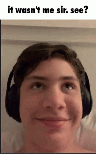 Man On Call Says It Wasn't Me Sir GIF