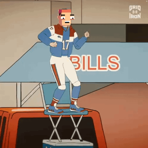 Man on Cooler Saying Bills