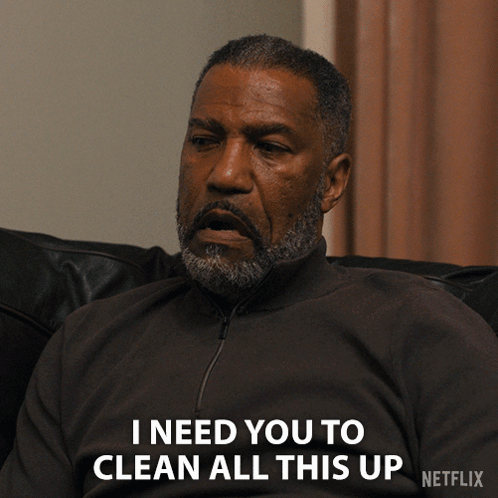 Man on Couch I Need You to Clean All This Up Netflix