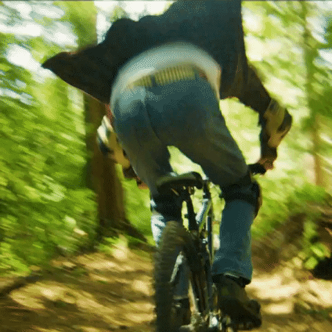 Man On Cycle Fall Accident GIF
