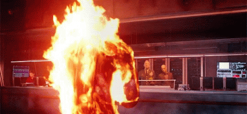 Man On Fire Torch X Men Scene GIF