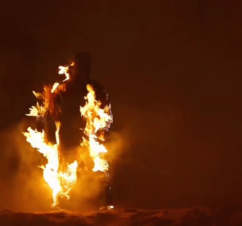 Man On Fire Passing Out GIF