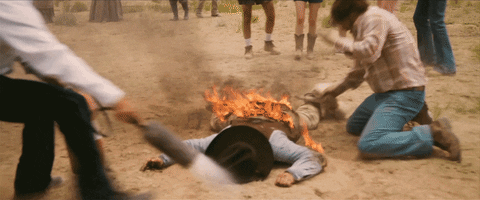 Man On Fire Extinguished GIF