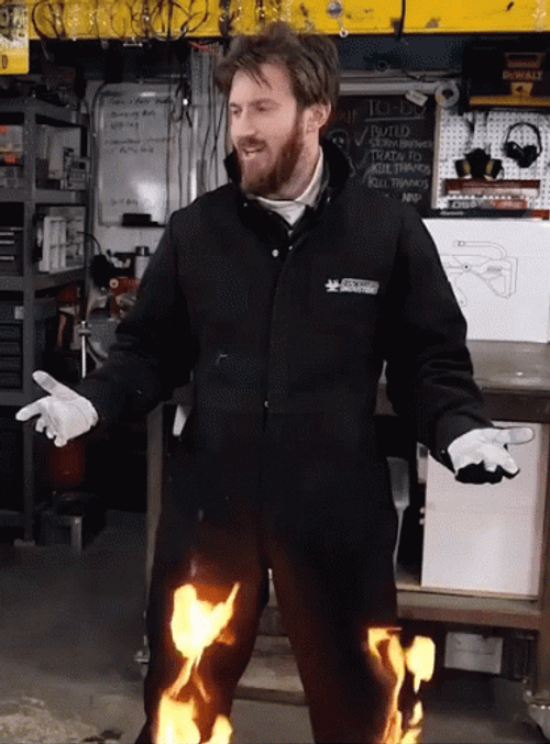 Man On Fire Liar Pants Burning GIF