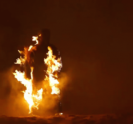 Man On Fire Passing Out GIF