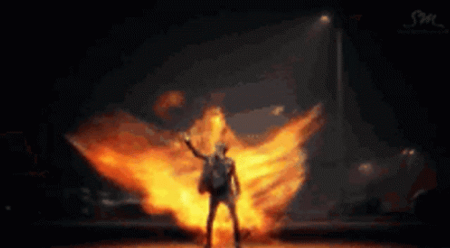 Man On Fire Phoenix Fire Cinematic Shot GIF