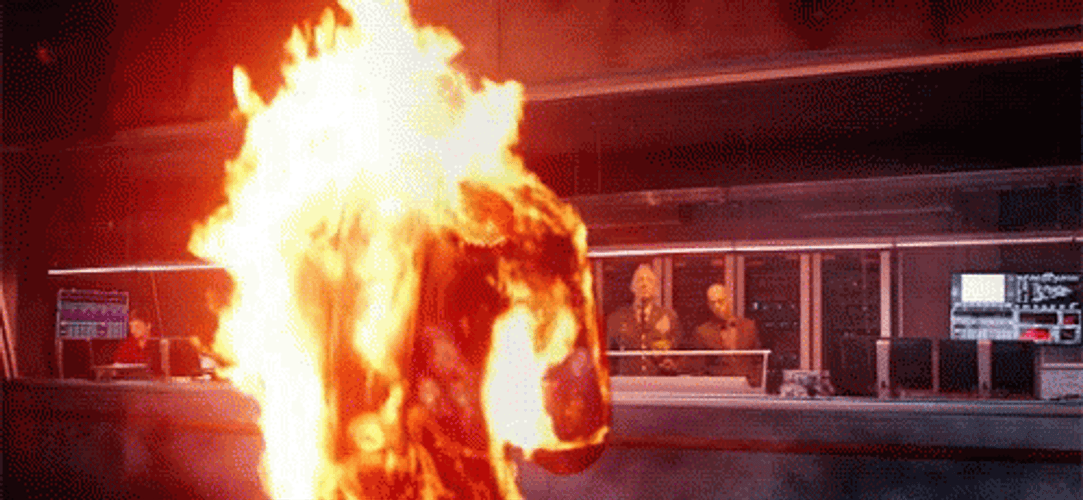 Man On Fire Torch X Men Scene GIF