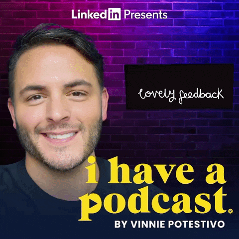 Man on Lovely Feedback Podcast Cover
