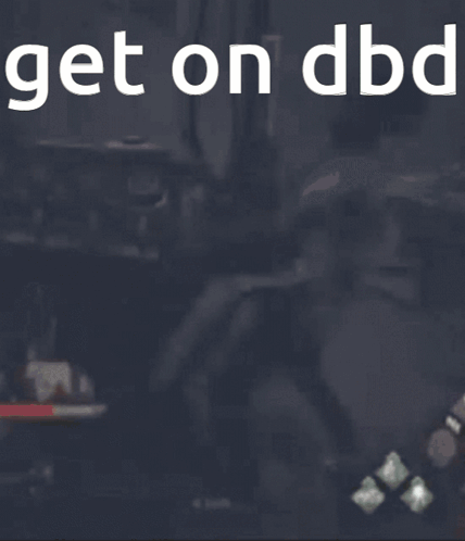 Man On Motorcycle Saying Get On DBD GIF