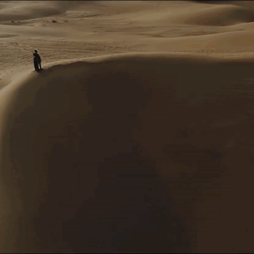 Man on Sand Dune Saying Mentally I'm Here