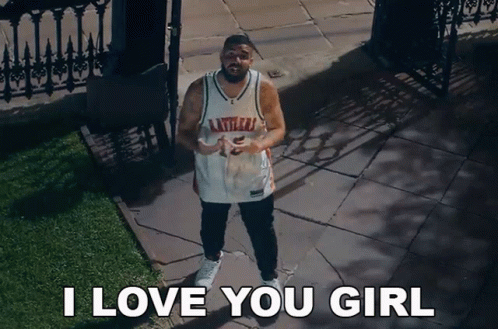 Man on Sidewalk Saying I Love You Girl