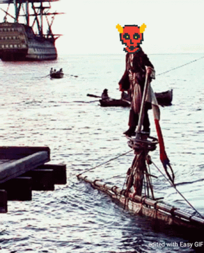 Man On Sinking Ship GIF