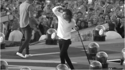 Man On Stage Holding Microphone GIF