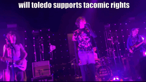 Man On Stage Will Toledo Supports Tacomic Rights