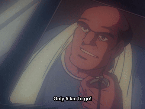 Man Only 5 Km to Go