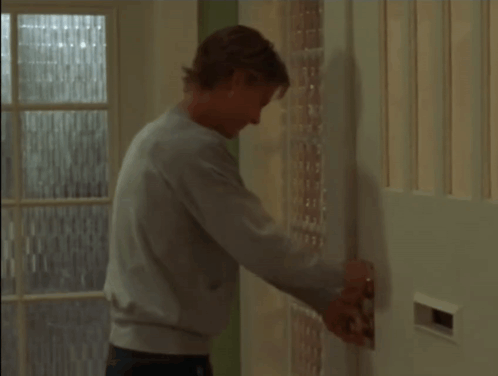 Man Opening Door With Key GIF