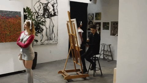 Man Painting Something GIF