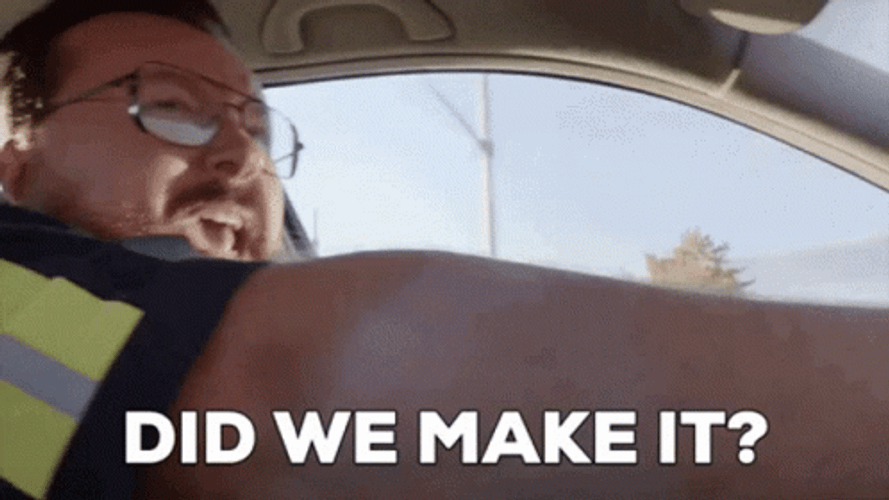Man Panicking Trying To Survive GIF
