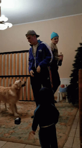 Man Pass Out Near Dog GIF