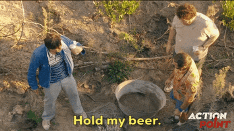 Man Passing Glass Hold My Beer GIF
