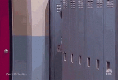 Man Peeking Out Of Locker Saying Trade GIF