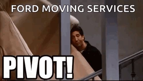 Man Peeking Out Window Ford Moving Services Pivot GIF