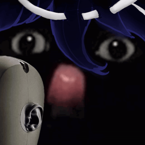 Man Peeking Over Counter With Reflection GIF