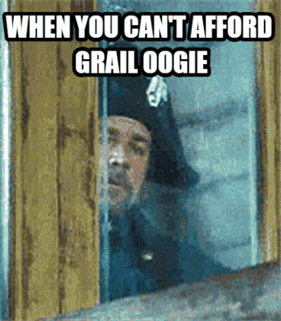 Man Peeking Through Door Can't Afford Grail Oogie