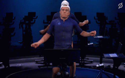 Man Peloton Workout Having Fun Yet GIF