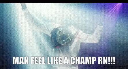 Man Play And Feel Like A Champion GIF