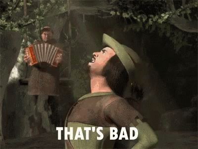 Man Playing Accordion Says Bad GIF