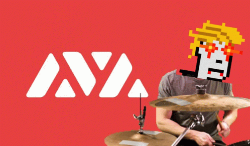 Man Playing Drums in Front of Red Background