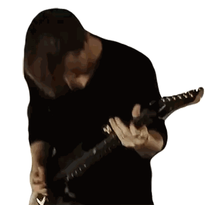 Man Playing Electric Guitar