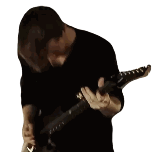 Man Playing Electric Guitar