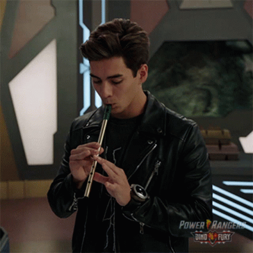 Man Playing Flute Power Rangers Advertisement