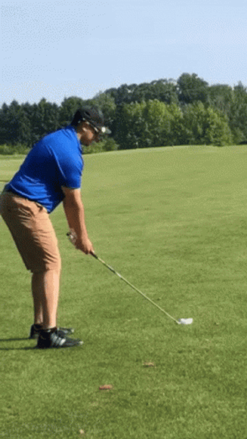 Man Playing Golf Wack GIF