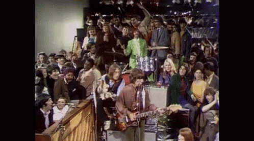 Man Playing Guitar For Crowd GIF