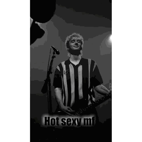 Man Playing Guitar Hot Sexy Mf