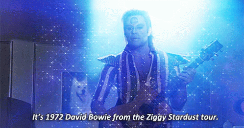 Man Playing Guitar It's 1972 David Bowie Ziggy Stardust Tour